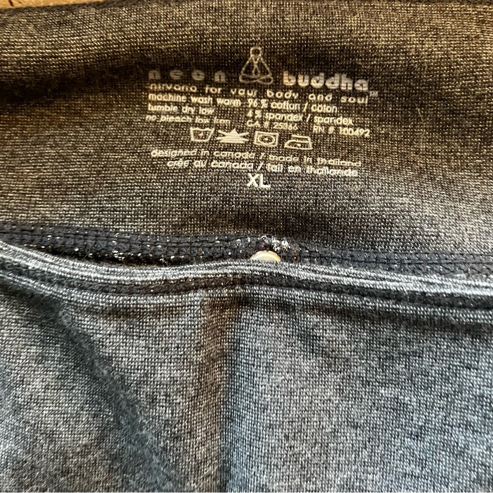 Neon Buddha soft pants/leggings size XL grey